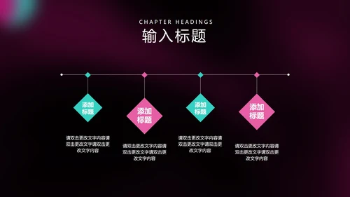 黑色扁平风圆形工作总结汇报PPT模板