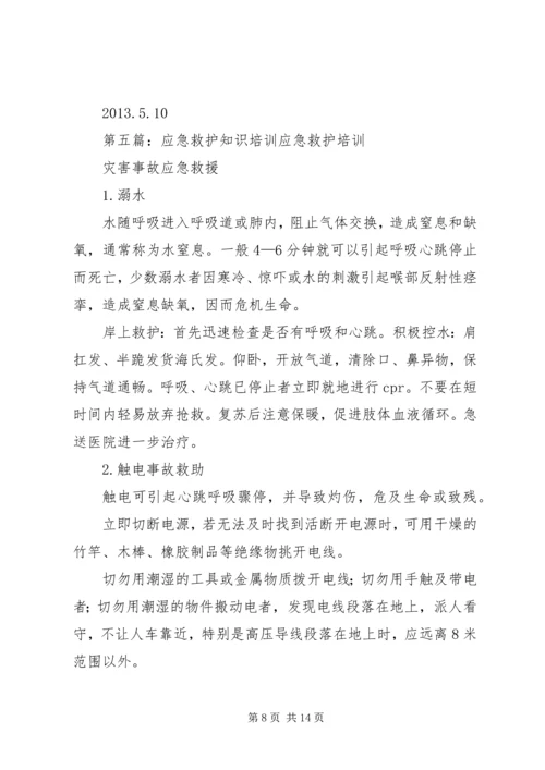 应急救护培训计划.docx