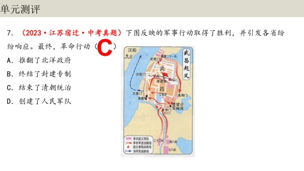 第三单元  资产阶级民主革命与中华民国的建立 单元复习课件