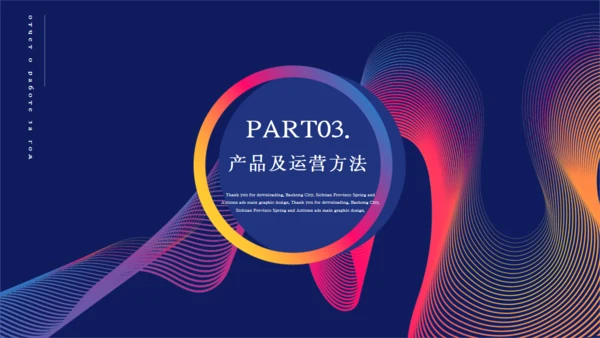 创业计划书艺术曲线创意放大镜通用PPT模板