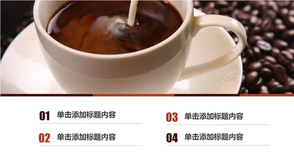 休闲下午茶美味咖啡厅介绍咖啡介绍PPT模板