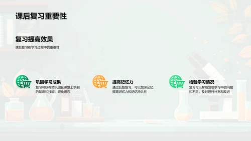 科学学习期末回顾PPT模板