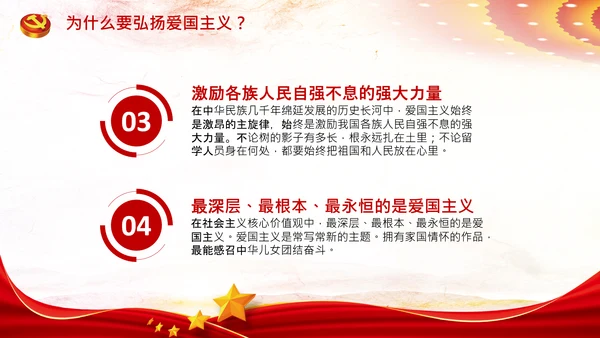 青年学生弘扬爱国主义精神教育PPT模板