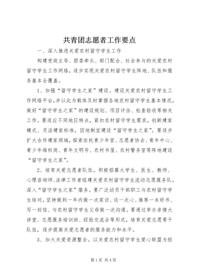 共青团志愿者工作要点 (3).docx