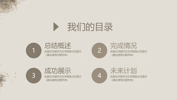 怀旧风格工作总结动态PPT模板