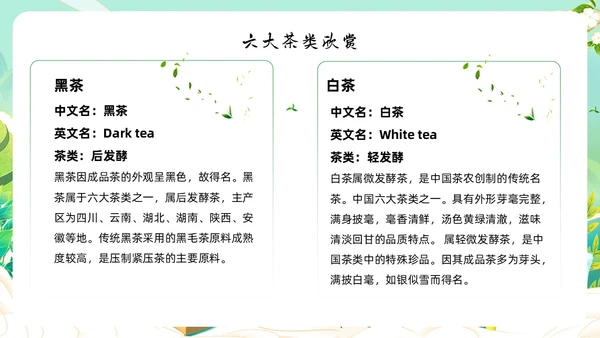 绿色国潮风少儿茶艺培训课件员工培训ppt