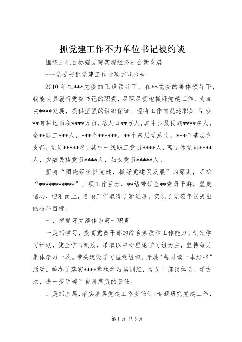 抓党建工作不力单位书记被约谈 (4).docx