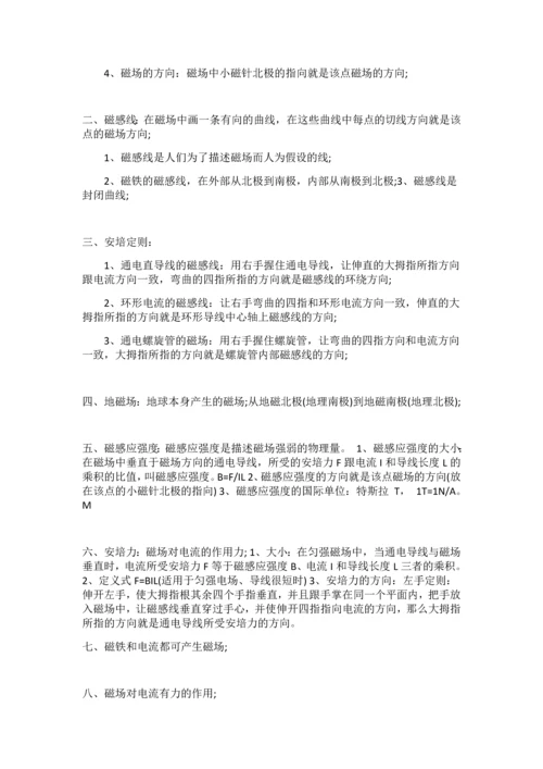 高二物理期末复习知识点总结.docx