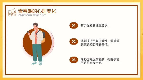 中小学生青春期健康教育成长PPT模板