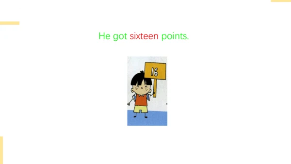 Module 6 Unit 2 They got fifty points.  课件(共26张PPT
