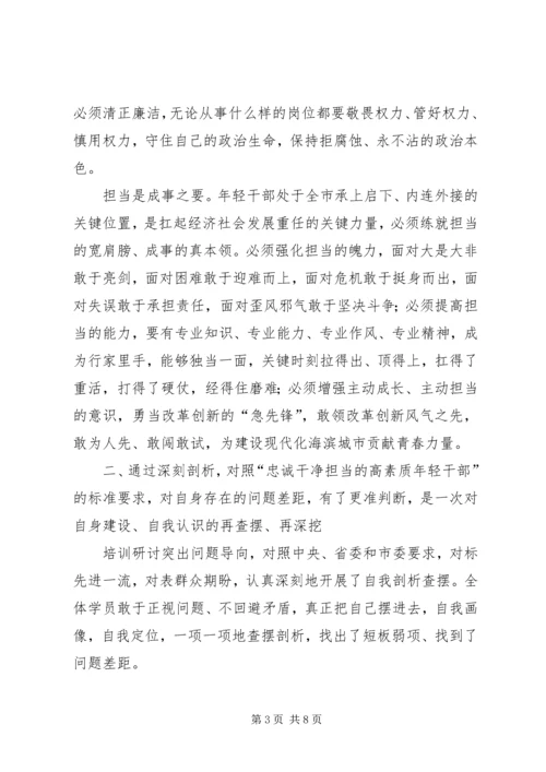 关于如何做忠诚干净担当的高素质年轻干部专题研讨报告.docx
