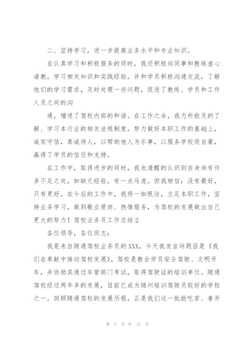 驾校业务员工作总结.docx