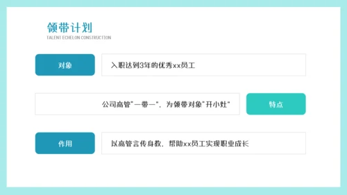 墨绿插画风人才梯队建设与人才培养模板