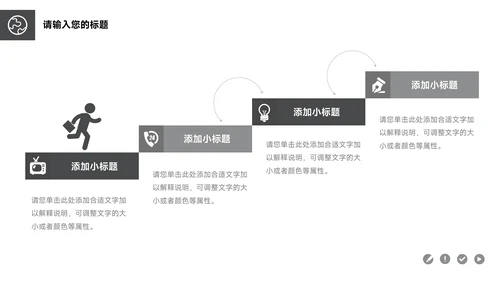 黑白大气主题工作汇报PPT模板