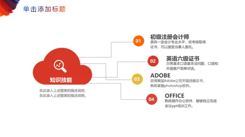 个性彩色岗位竞聘通用PPT模板