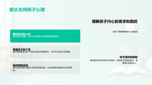 家长助力高中生心理健康PPT模板
