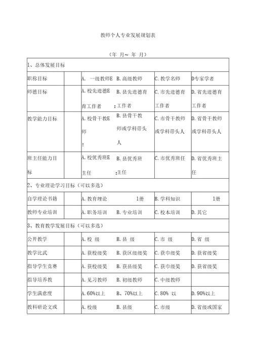 名师工作室个人档案