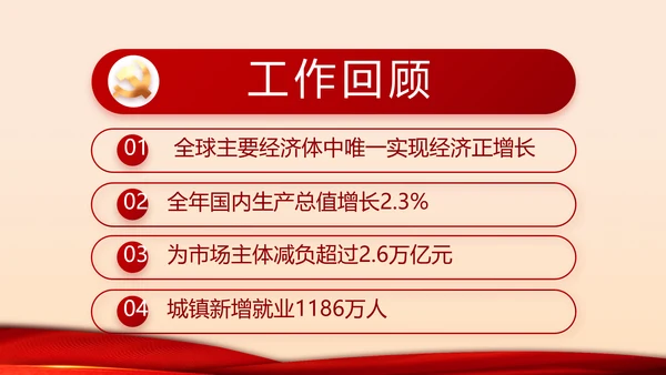 红色党建两会专题工作总结汇报计划PPT动态