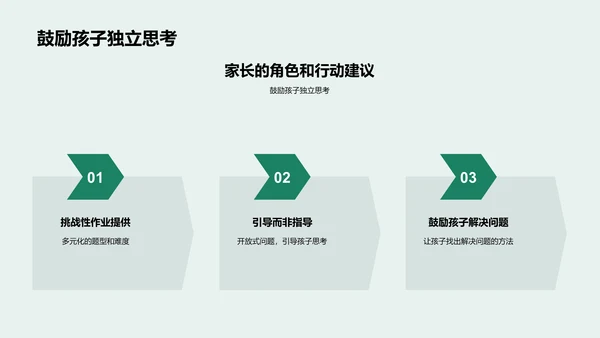 家庭作业新策略PPT模板