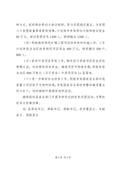 县扶贫办扶贫开发工作汇报材料.docx