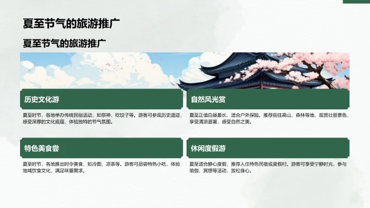 二十四节气夏至PPT模板