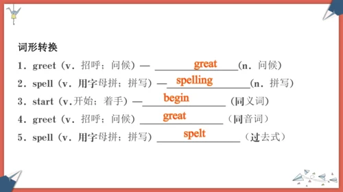 2024人教版七年级上册Starter Unit 1期末复习讲义课件