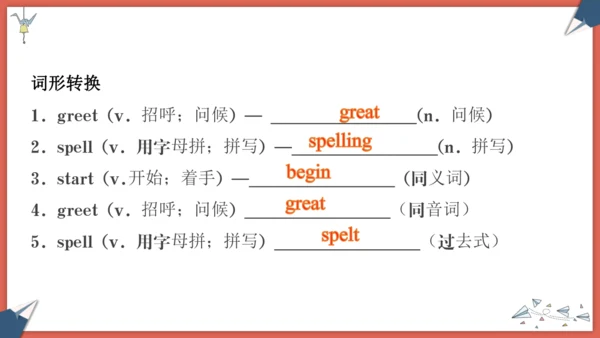 2024人教版七年级上册Starter Unit 1期末复习讲义课件