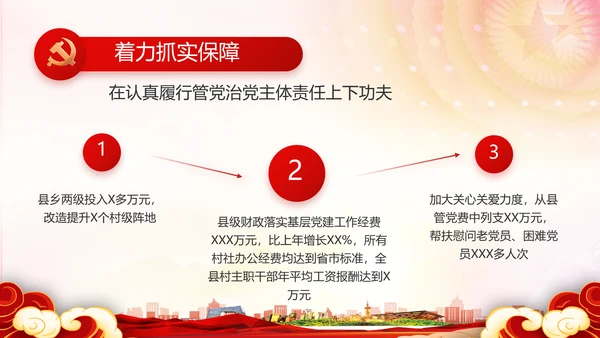 红色党建推进脱贫攻坚成果动态PPT