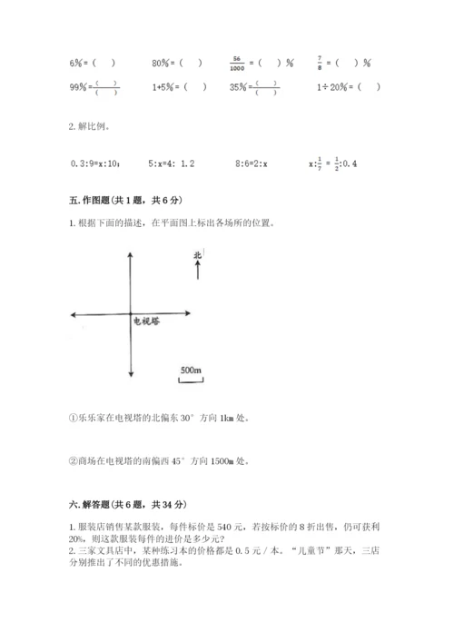 小学六年级下册数学期末卷附答案【a卷】.docx