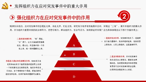 应对突发事件是组织力建设的重大课题党课PPT模板