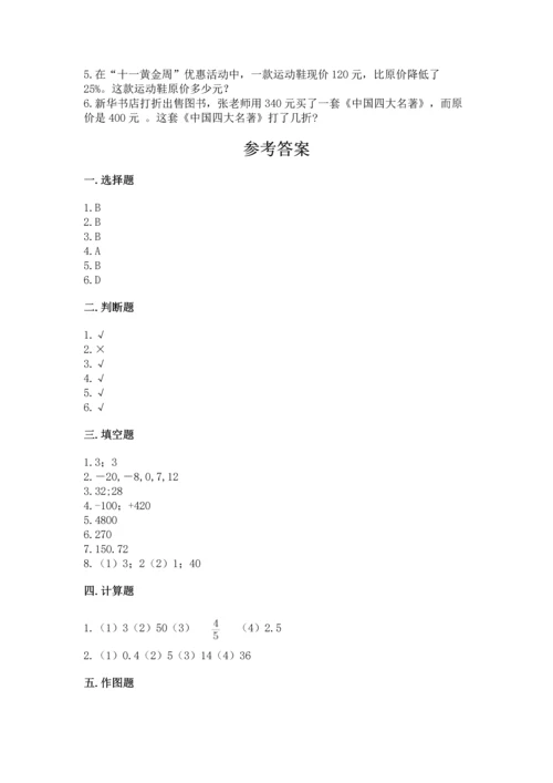 人教版六年级下册数学期末测试卷及参考答案（实用）.docx