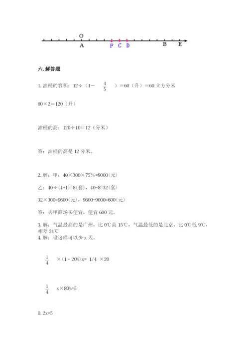 小学六年级下册数学期末卷及答案（全优）.docx