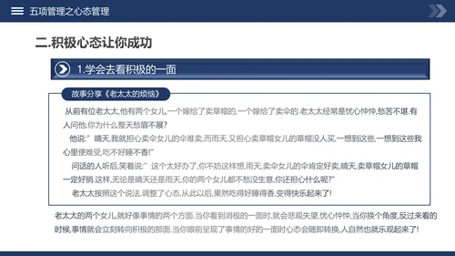 高绩效管理五项管理PPT模板