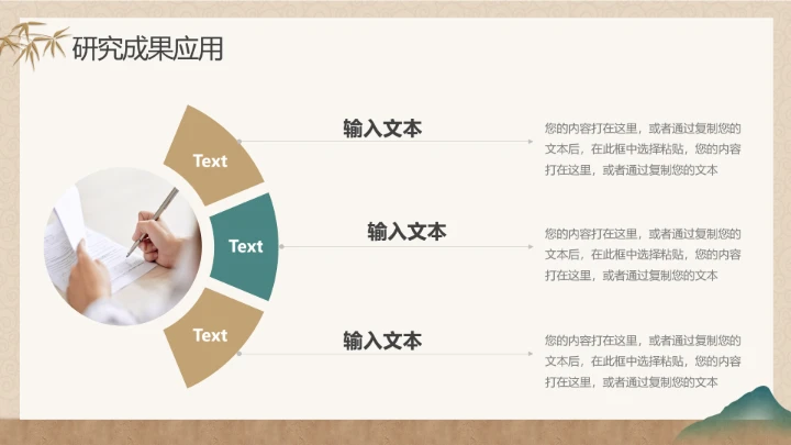 绿色金色中国风新中式毕业论文答辩通用ppt模板