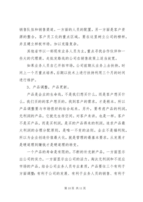 经营部的年度工作计划.docx