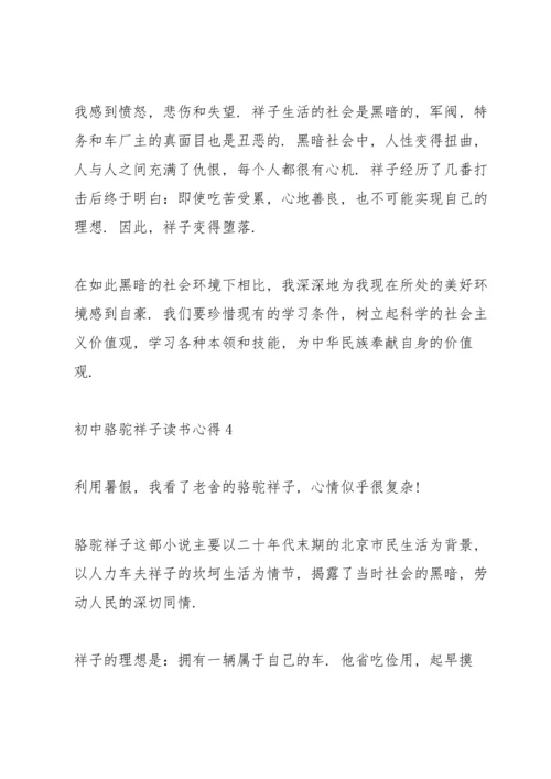 初中生骆驼祥子读书心得4篇.docx