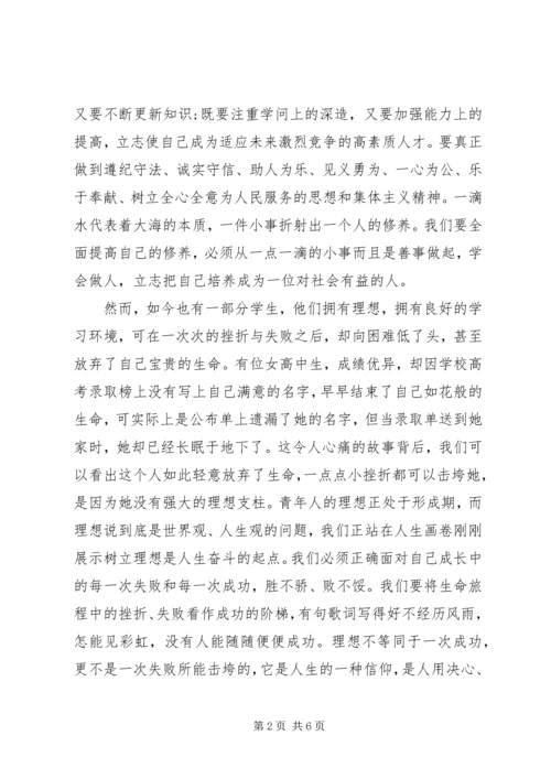 关于立志成才演讲稿范文.docx