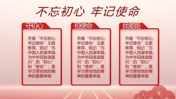 党支部党史党员学习教育工作总结动态PPT模板