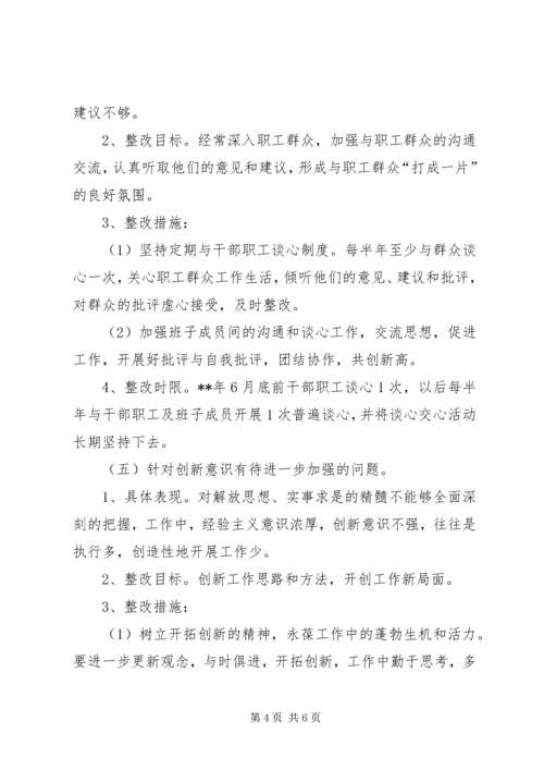 林场干部党性分析整改措施 (3).docx