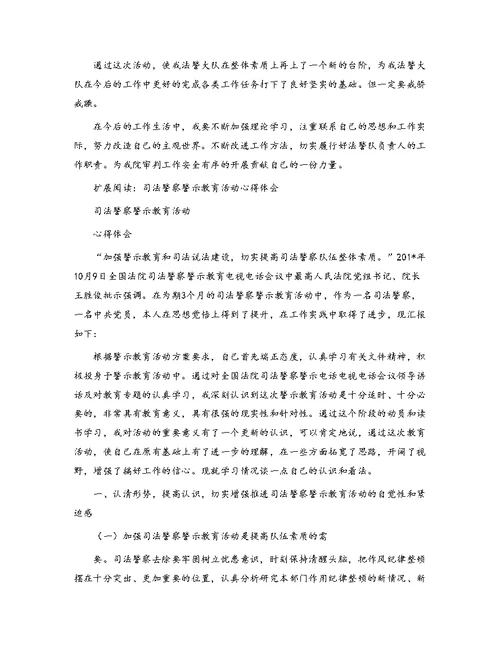 司法警察纪律作风整顿心得体会