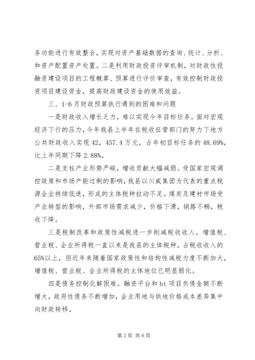 乡镇财政局上半年工作总结和下半年工作计划.docx