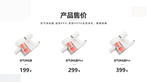 简约风白色电器产品介绍PPT