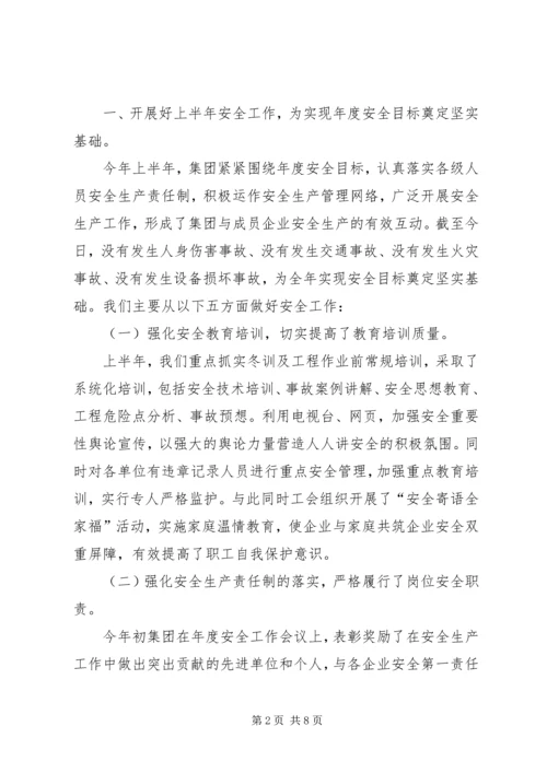 安全工作开展情况向省公司安全检查组汇报材料 (5).docx