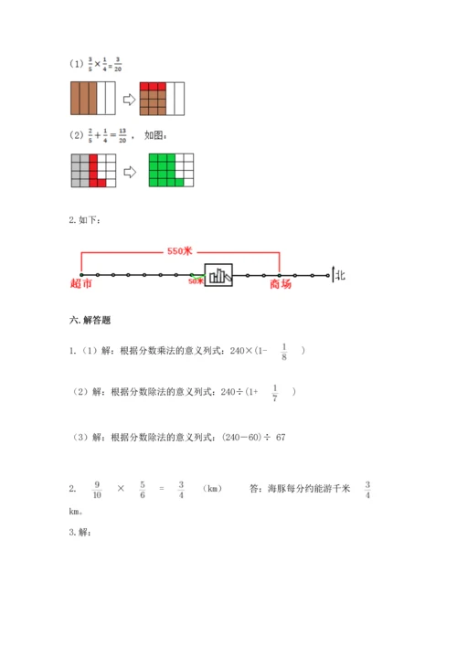 人教版六年级上册数学 期中测试卷附答案【巩固】.docx