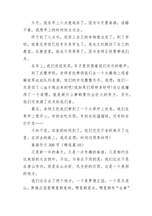 春游作文300字(精选10篇).docx