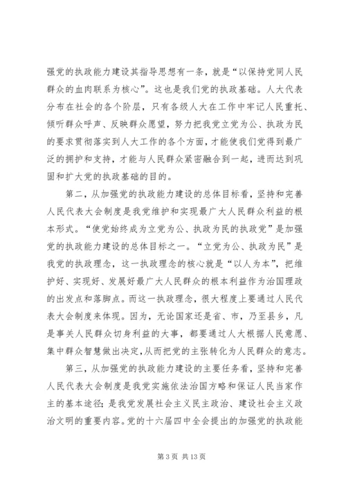 县委书记在县委人大工作会议上的讲话.docx