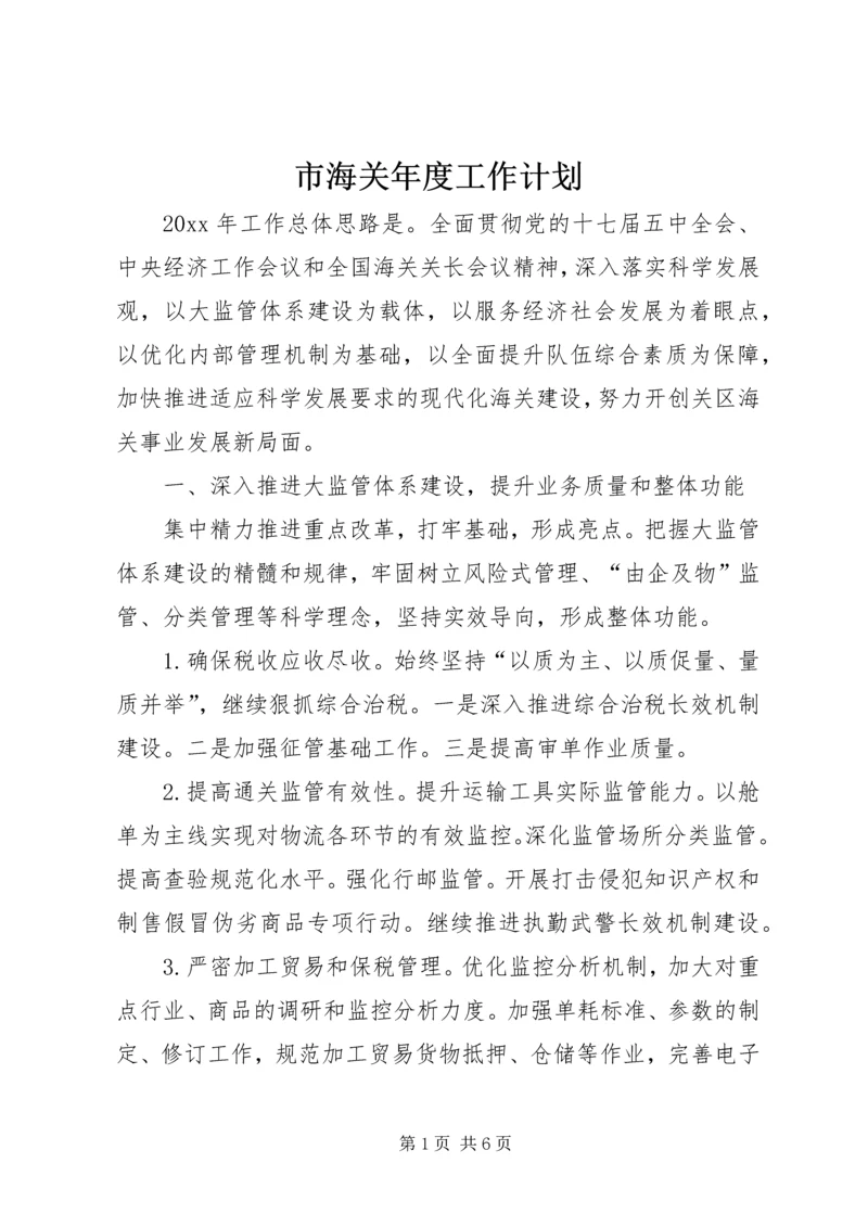 市海关年度工作计划.docx