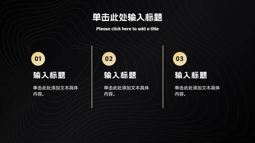 黑金简约工作总结ppt模板