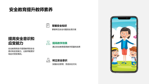 幼儿园安全教育提升PPT模板