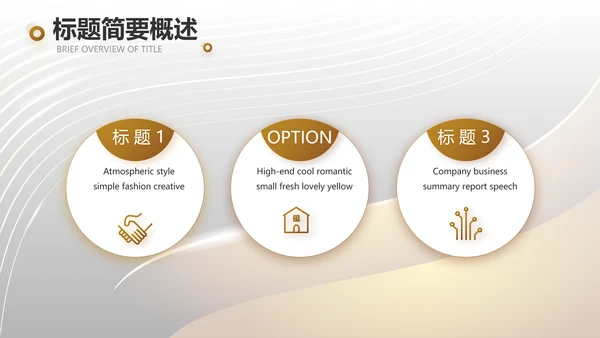 金色大气商业融资计划书PPT